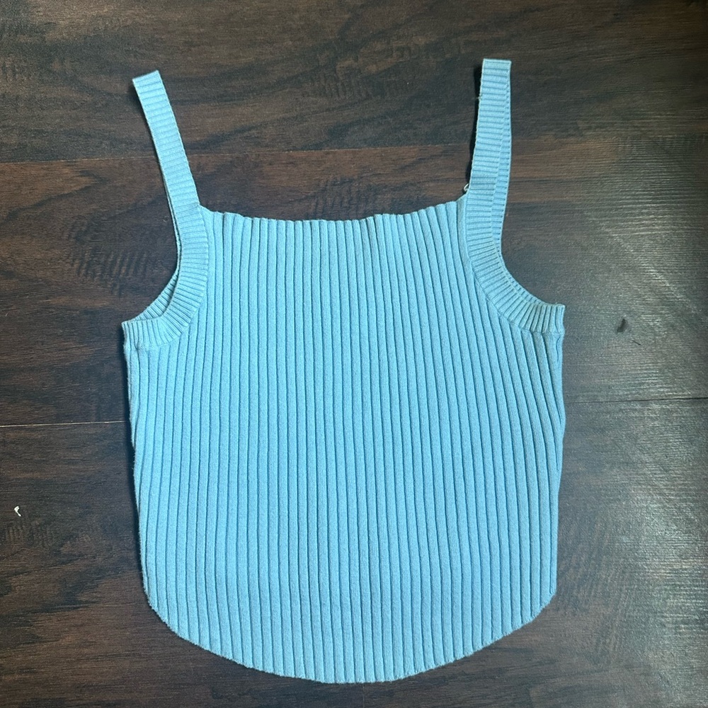 BDG Ribbed Tank Top, Size Large